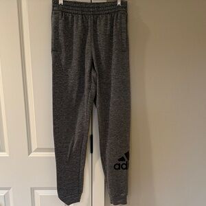 Adidas Kids Charcoal Sweatpants with Pockets